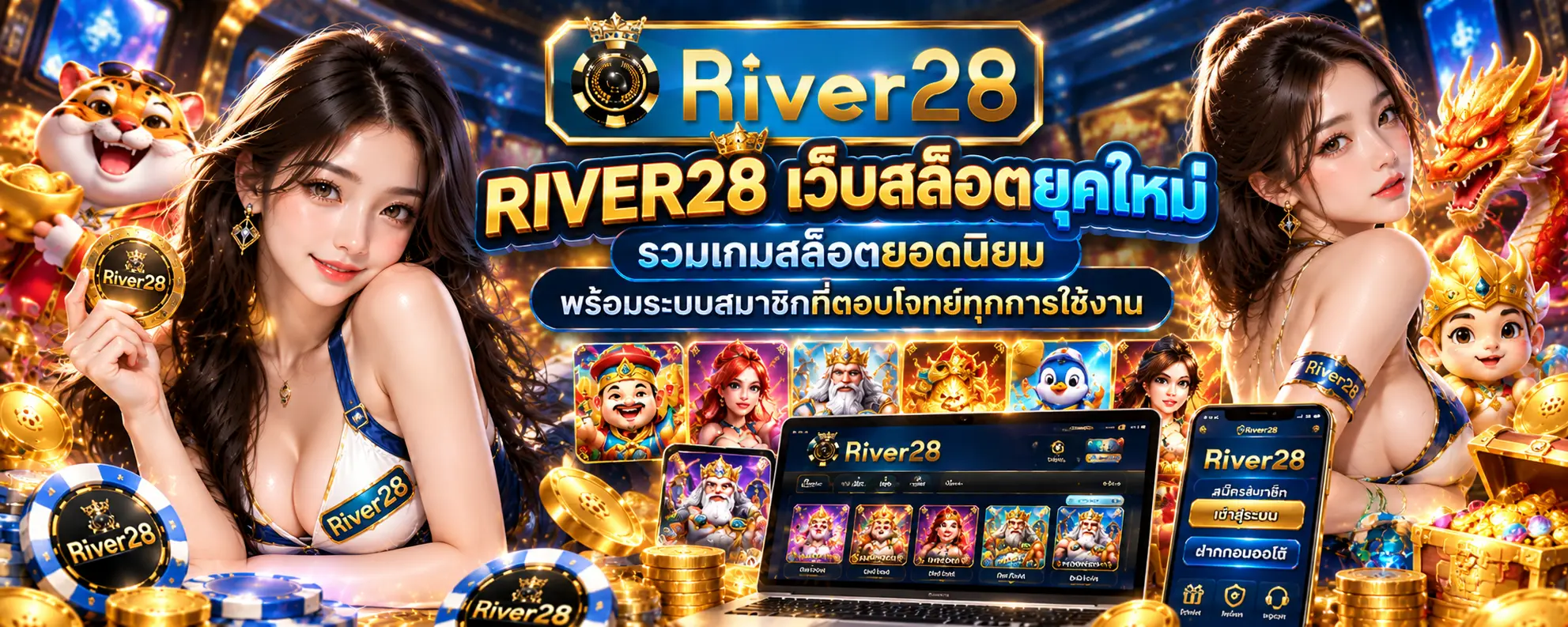 RIVER28 เว็บสล็อตยุคใหม่ รวมเกมสล็อตยอดนิยม พร้อมระบบสมาชิกที่ตอบโจทย์ทุกการใช้งาน